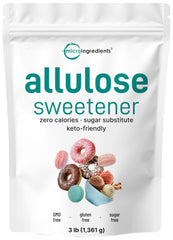 Micro Ingredients front packaging showing 3 lb zero-calorie sweetener benefit convenience
