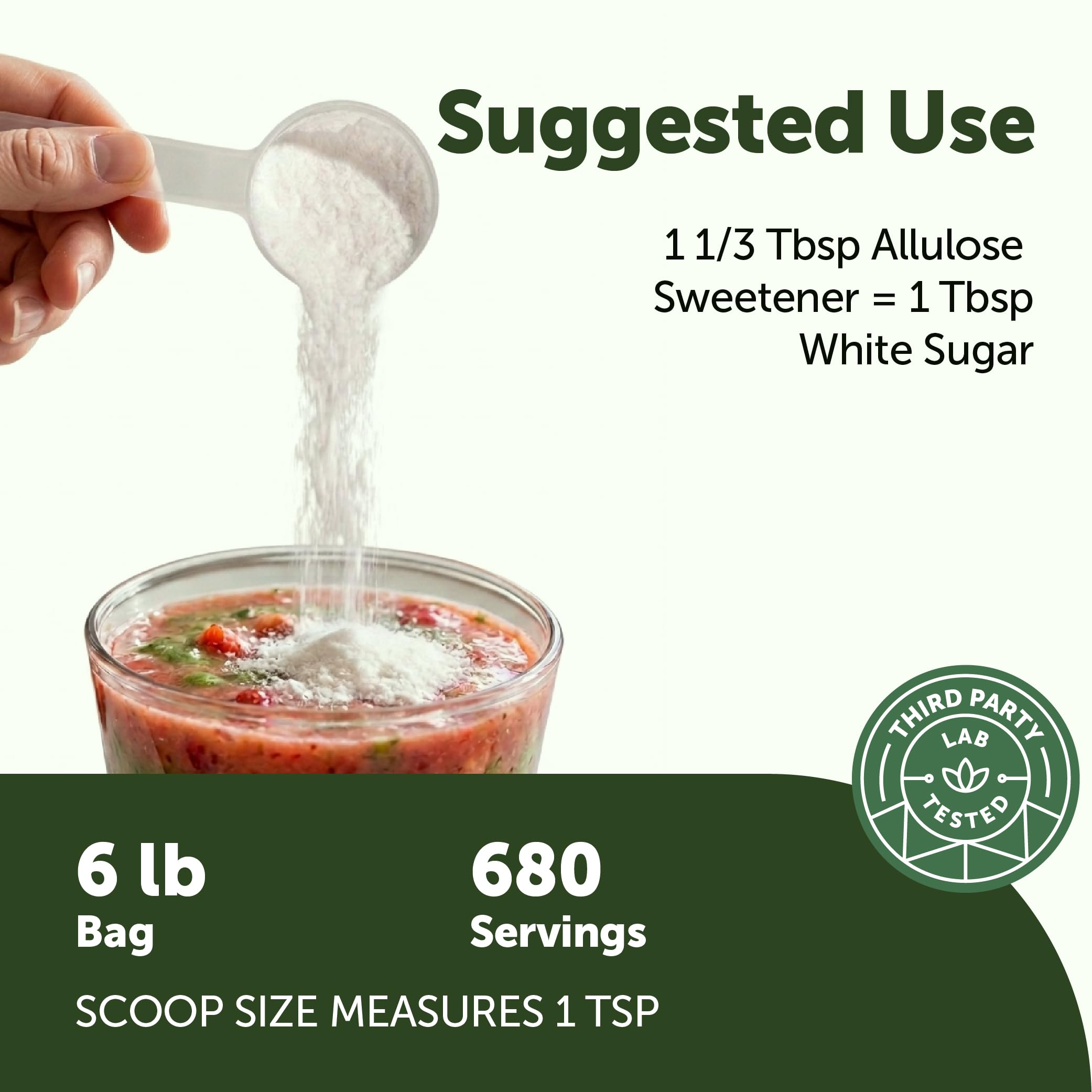 Micro Ingredients allulose stirred into coffee delivering sweetness without aftertaste