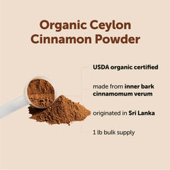 Micro Ingredients cinnamon measuring scoop inside pouch for easy portion control benefit