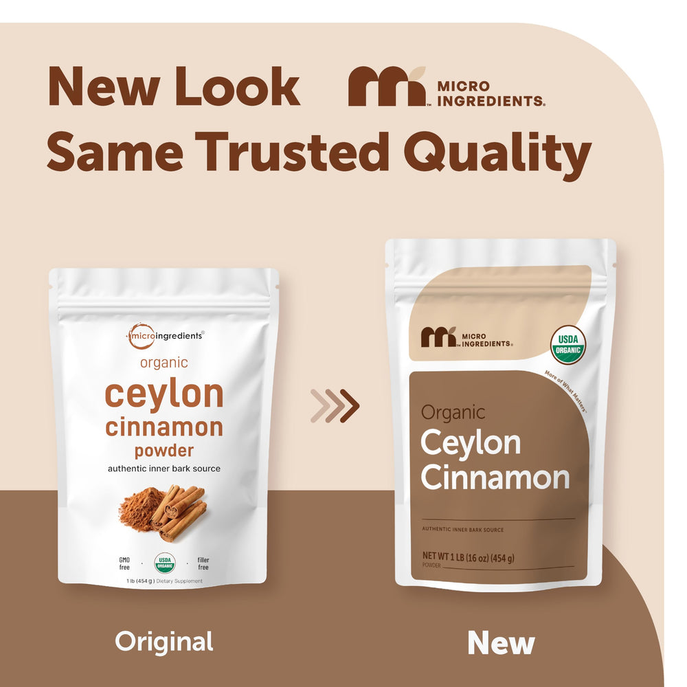 Micro Ingredients cinnamon powder close-up highlighting fine texture and aromatic benefit