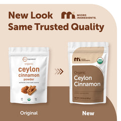 Micro Ingredients cinnamon powder close-up highlighting fine texture and aromatic benefit