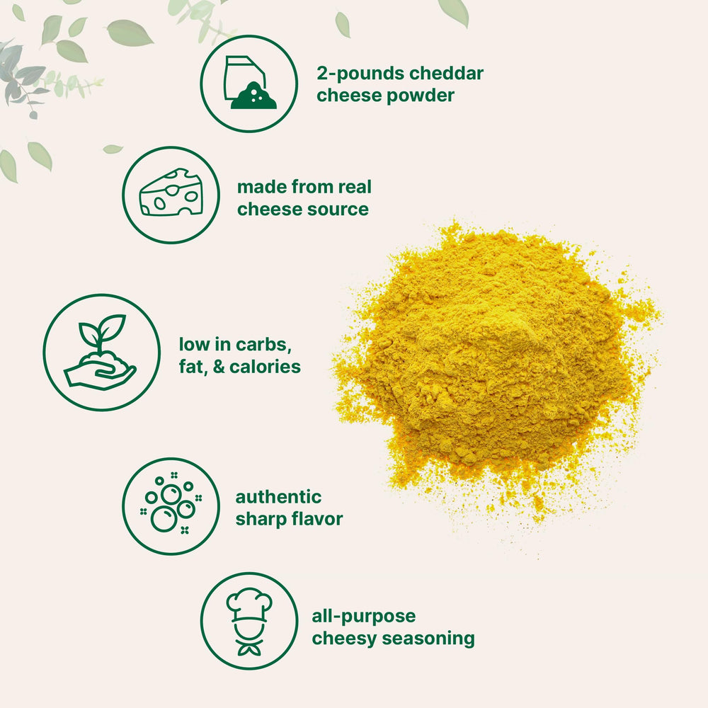 Micro Ingredients close-up of cheddar powder granules highlighting texture and mixing