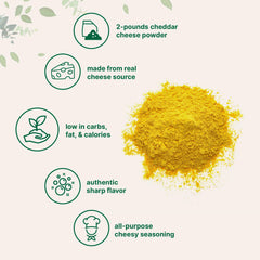 Micro Ingredients close-up of cheddar powder granules highlighting texture and mixing