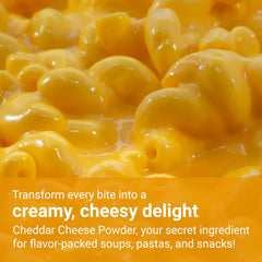 Micro Ingredients mac and cheese bowl made with cheddar powder for creamy flavor