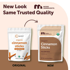 Close-up of Micro Ingredients cinnamon bark texture highlighting rich aroma