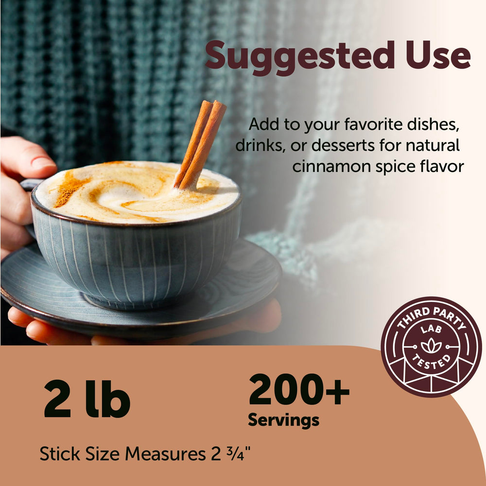 Glass jar of Micro Ingredients cinnamon sticks for neat pantry storage benefit