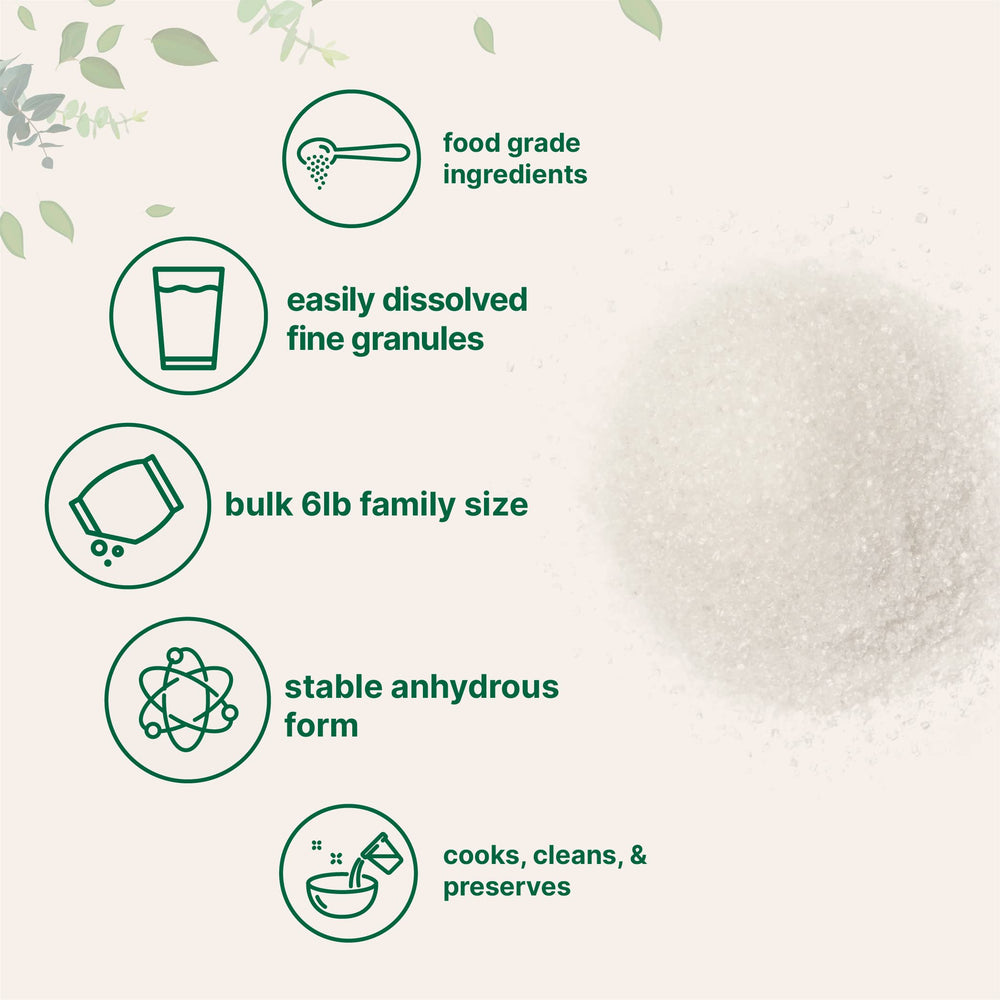 Micro Ingredients citric acid dissolving in water highlighting fast solubility benefit