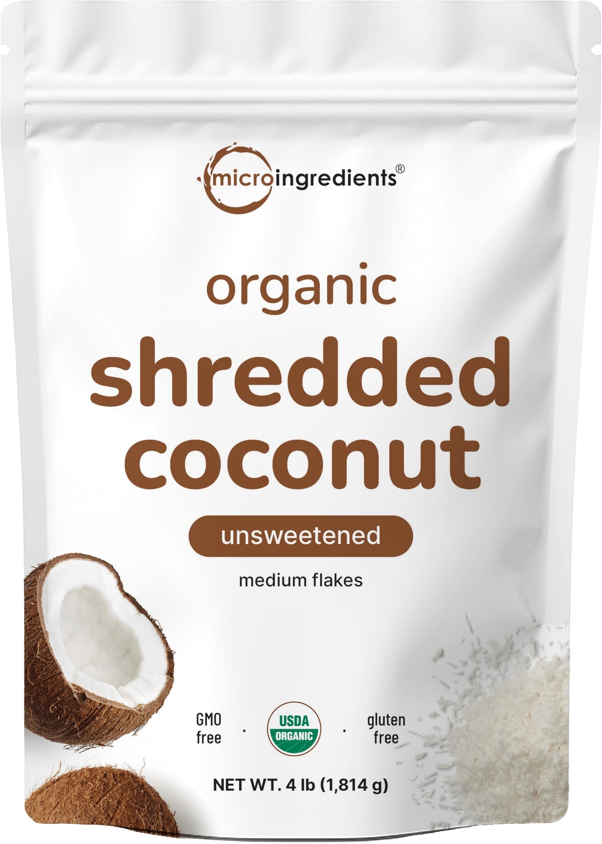 Micro Ingredients front packaging 4 lb bag showing product label and bulk size benefit