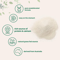 Micro Ingredients reconstituted milk in glass demonstrating smooth pour