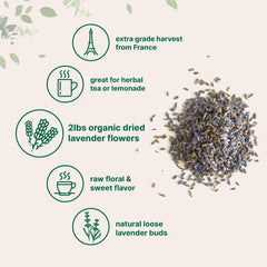 Micro Ingredients lavender flowers steeping in glass teapot offering fragrant infusion for tea and beverages