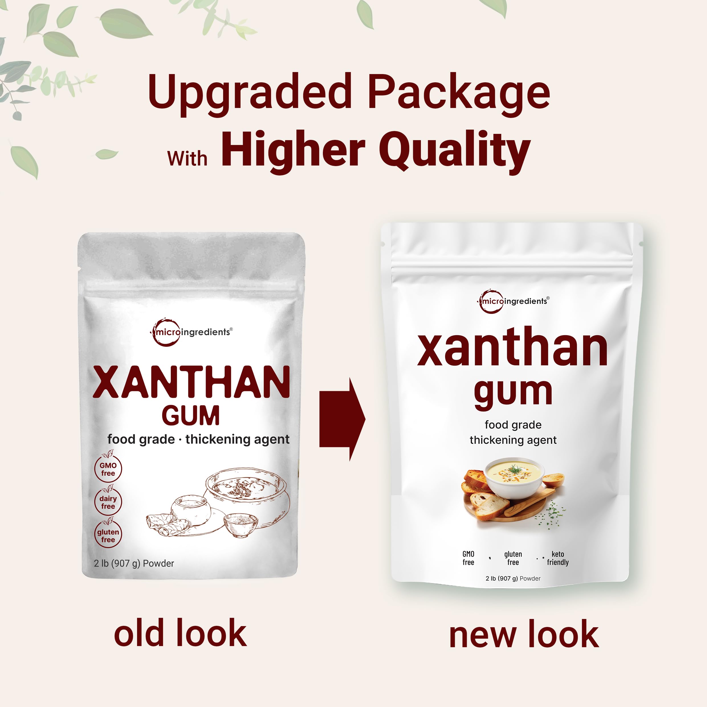 Micro Ingredients measured teaspoon of xanthan gum demonstrating easy dosing and control