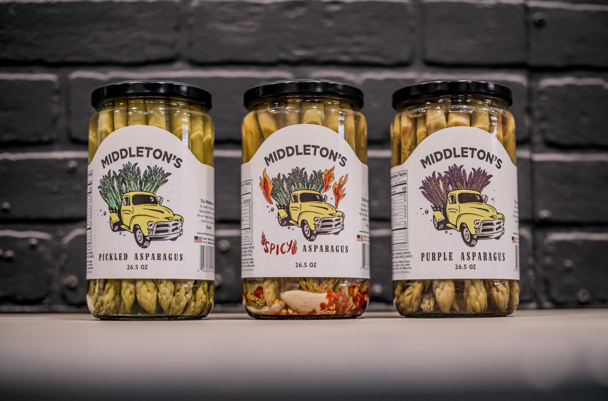 MIDDLETON'S jar label and branding clearly shows origin and farm quality