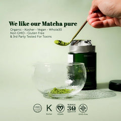 Midori Spring close-up of fine matcha texture for smooth mixing