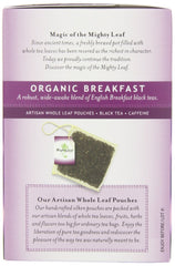 Mighty Leaf brewed cup with rich color showing robust flavor benefit