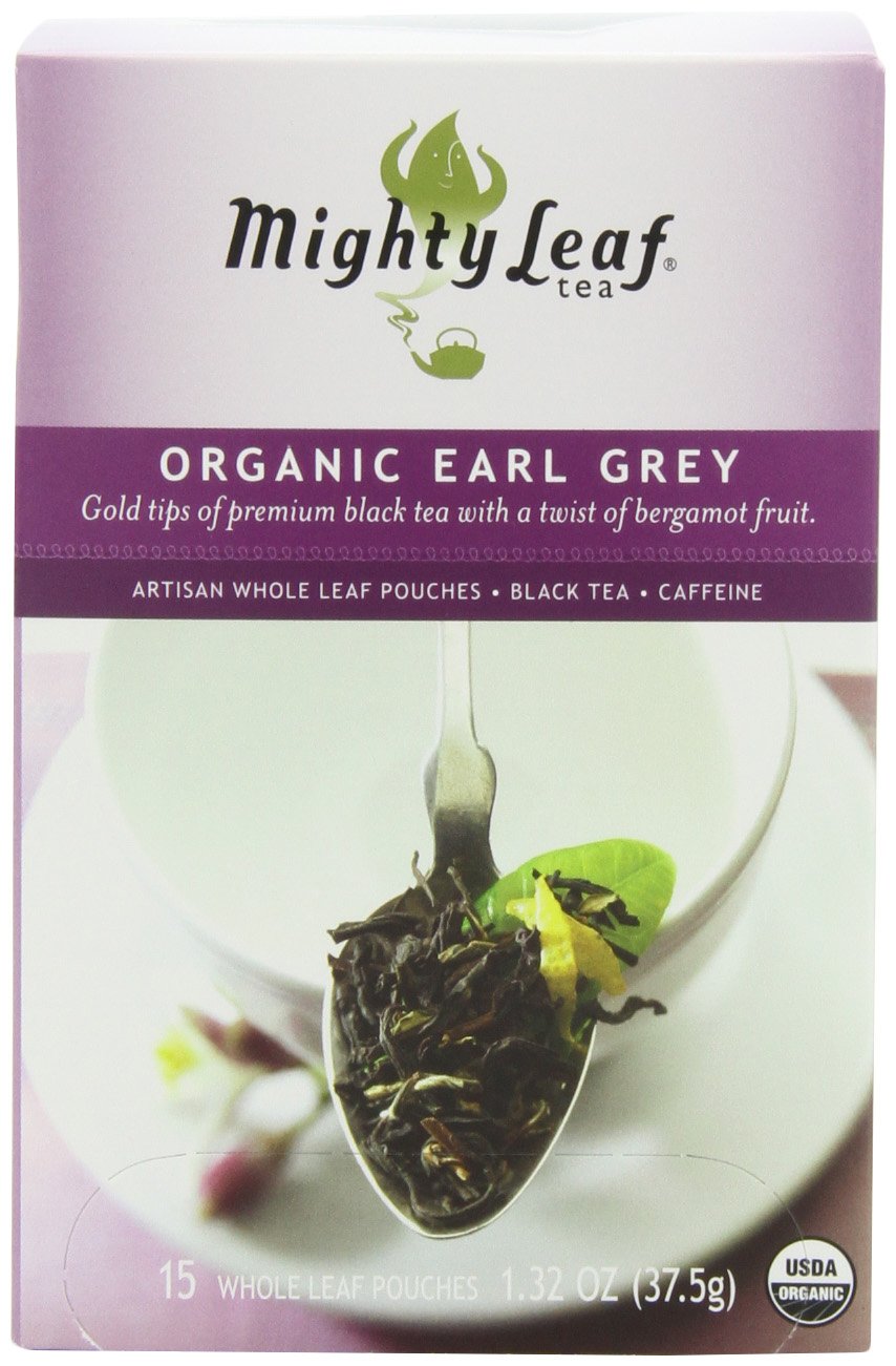 Mighty Leaf front box showing 45-count packaging and premium design benefit