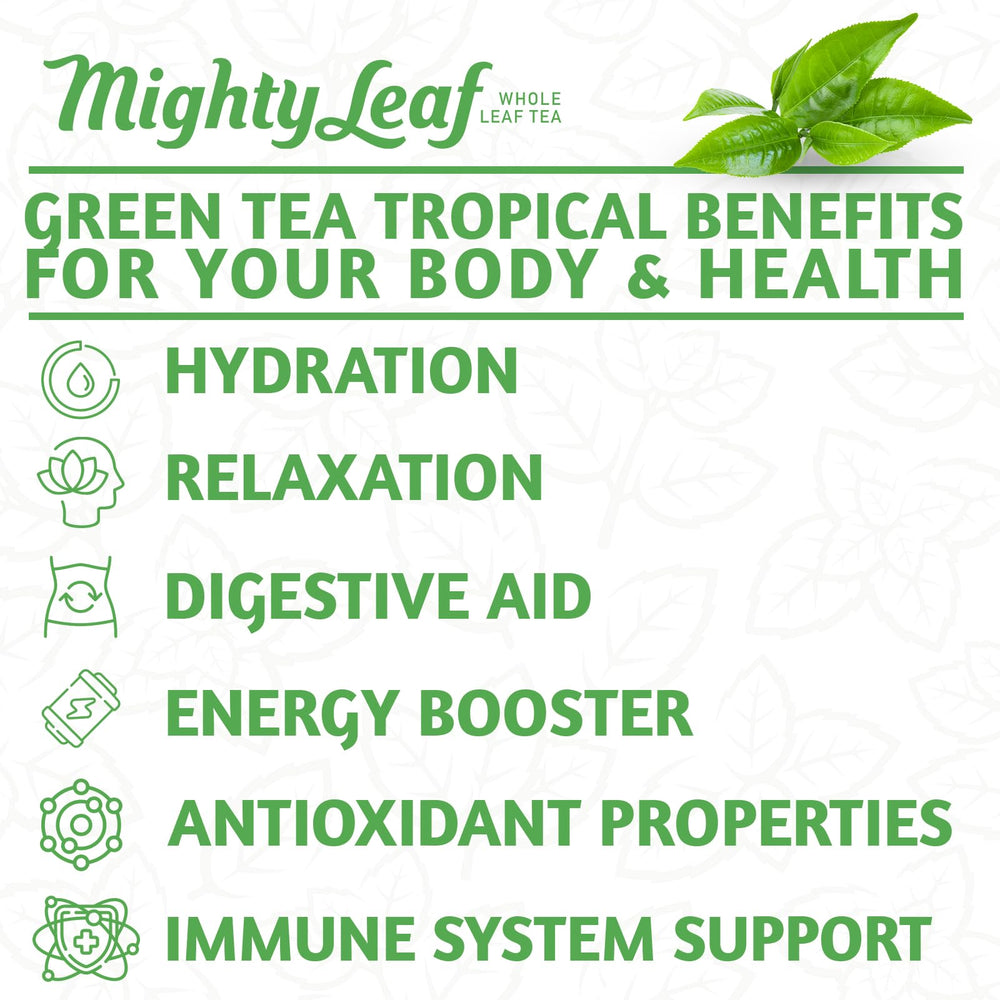 Mighty Leaf glass of iced tea in lifestyle setting refreshing summer drink