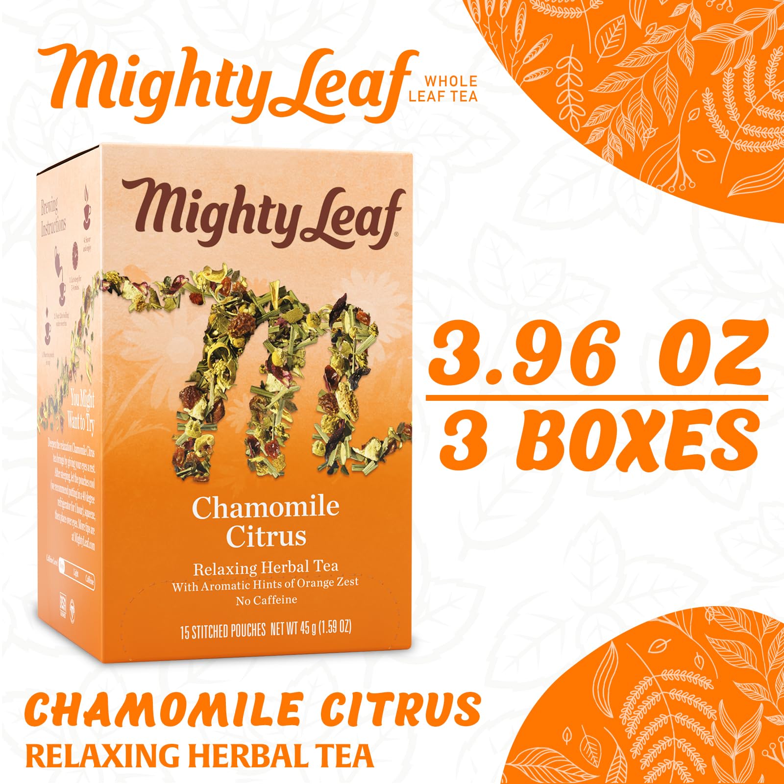 Mighty Leaf individually wrapped pouch preserving freshness and aroma