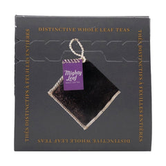 Mighty Leaf loose black tea leaves texture demonstrating robust, malty body and brisk finish