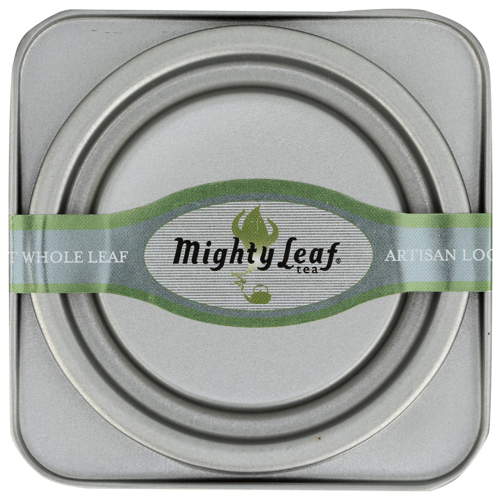 Mighty Leaf mint matcha latte with foam showcasing creamy texture and cool finish