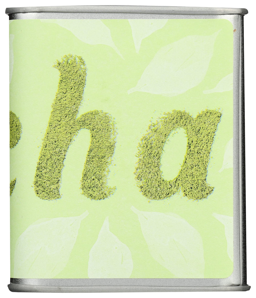 Mighty Leaf close-up powder texture highlighting ultrafine grind for smooth whisking