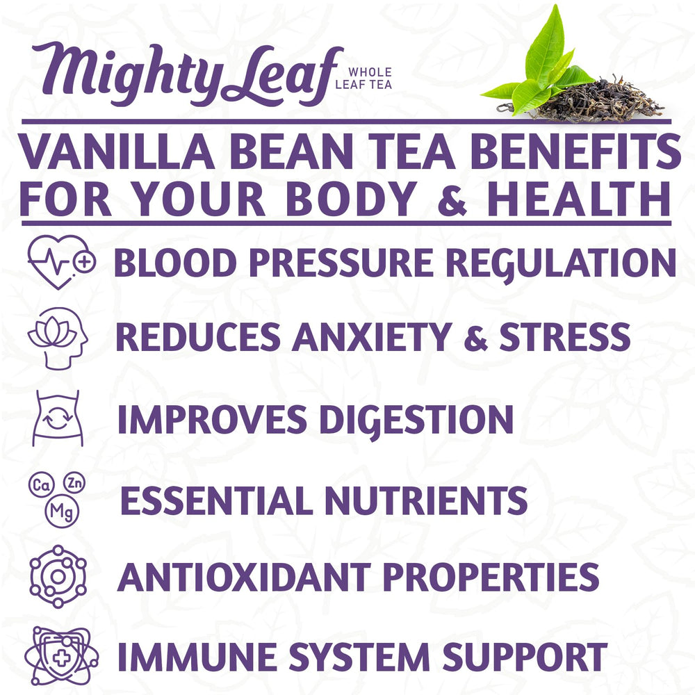 Mighty Leaf tea pouch steeping in hot water for a robust cup