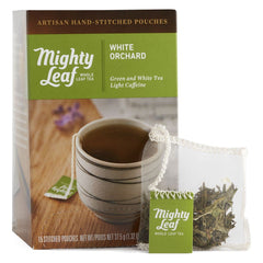 Mighty Leaf front packaging showing box and 15 tea pouches, ideal for gifting