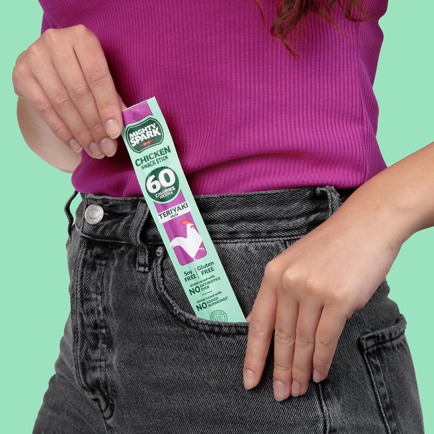 Mighty Spark sticks in a gym bag suggesting post-workout protein on the go