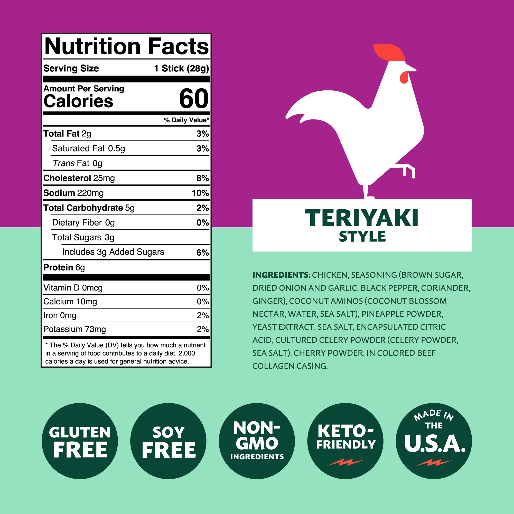 Mighty Spark ingredient close-up showing seasoned chicken texture and natural sourcing benefit