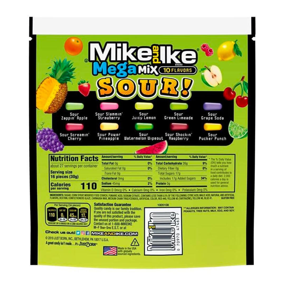 LYZA'S SWEETS & TREATS close-up of sour coating and chewy texture highlighting flavor