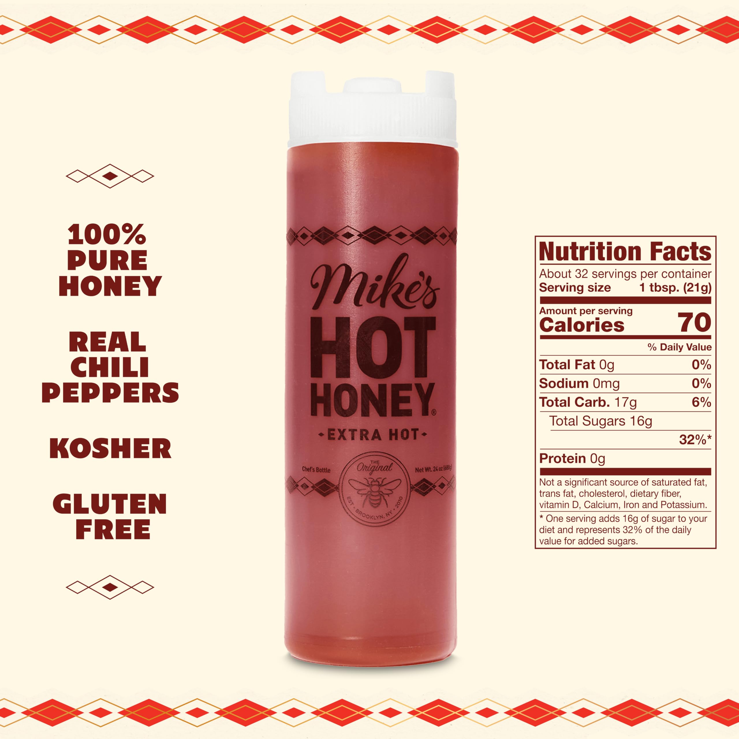 Mike's Hot Honey bottle beside cheese board enhancing flavor pairings