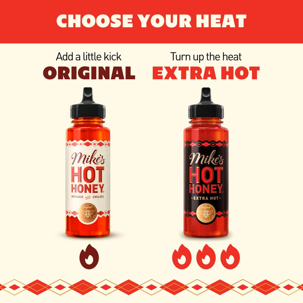Mike's Hot Honey glazed on grilled chicken creating caramelized sweet-heat