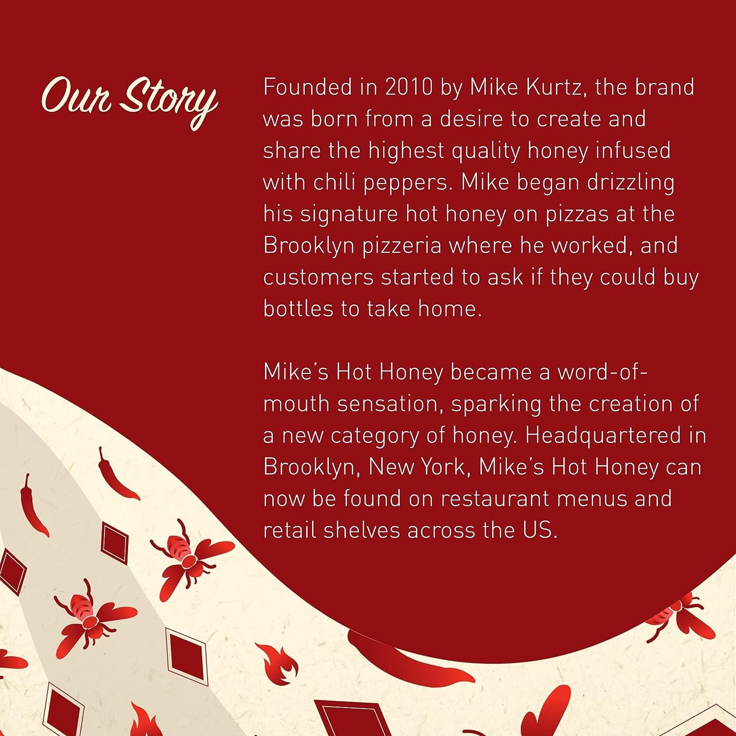 Mike's Hot Honey on a restaurant service station showing fast easy dispensing