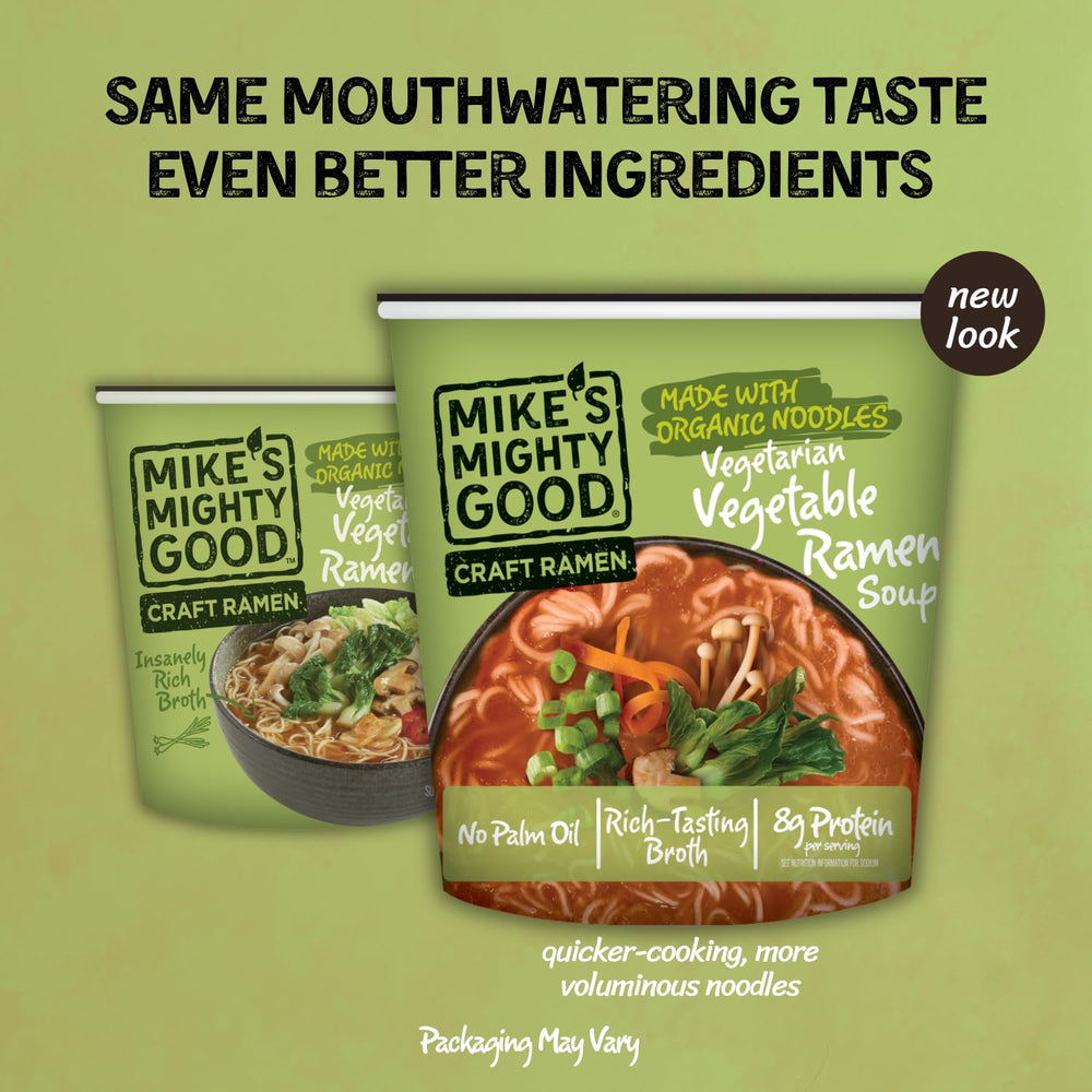 Mike's Mighty Good nutrition label and ingredients emphasizing transparency