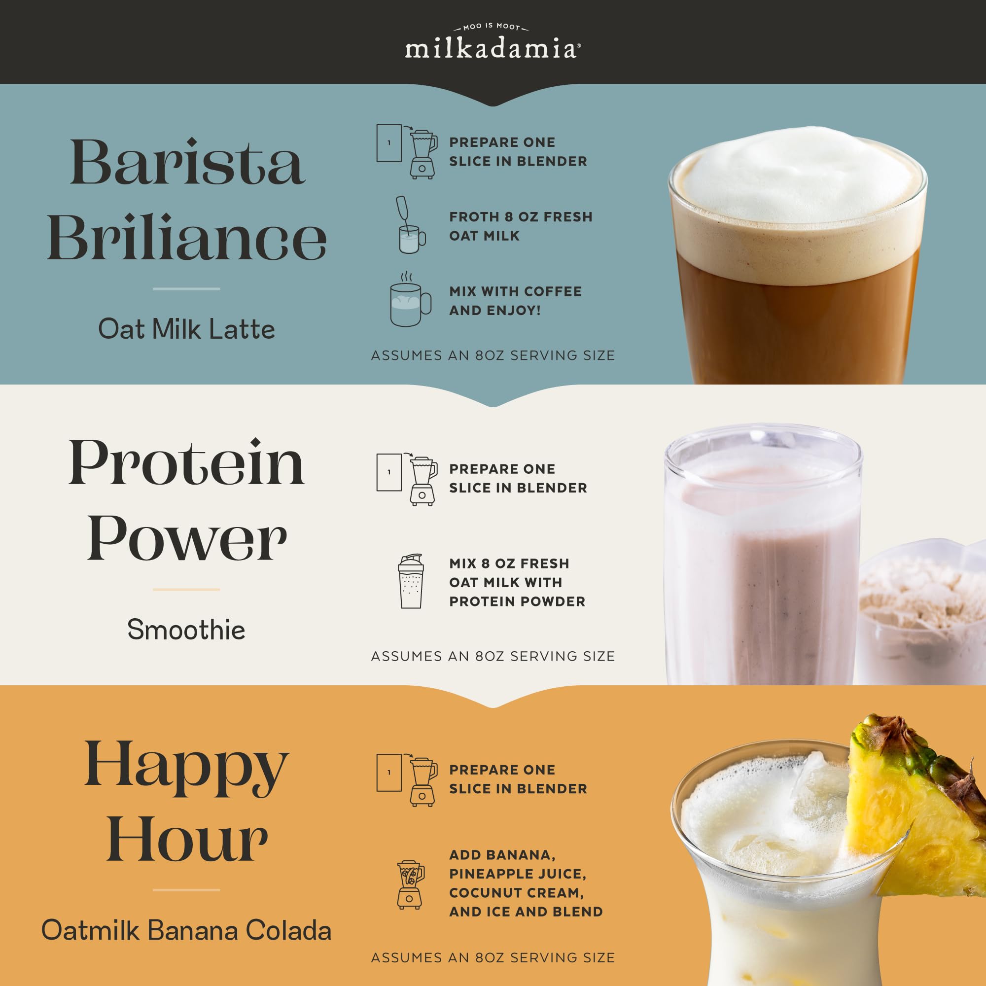 Milkadamia ingredients visual of wholegrain oats for clean plant-based nutrition
