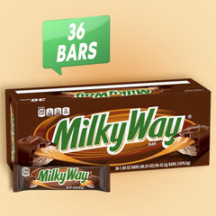Milky Way single bar wrapper close-up highlighting freshness and portability