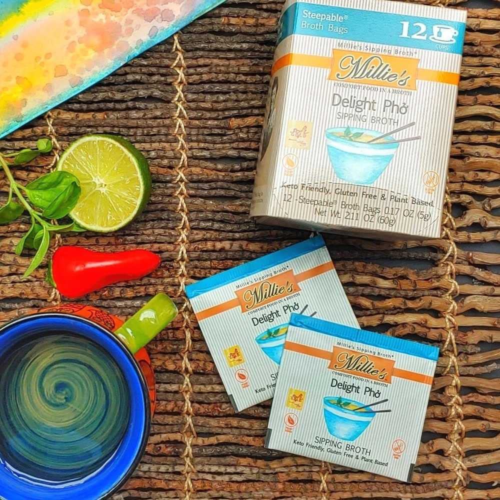 Close-up of a Millie's single-serve pod showing texture and simple preparation benefit