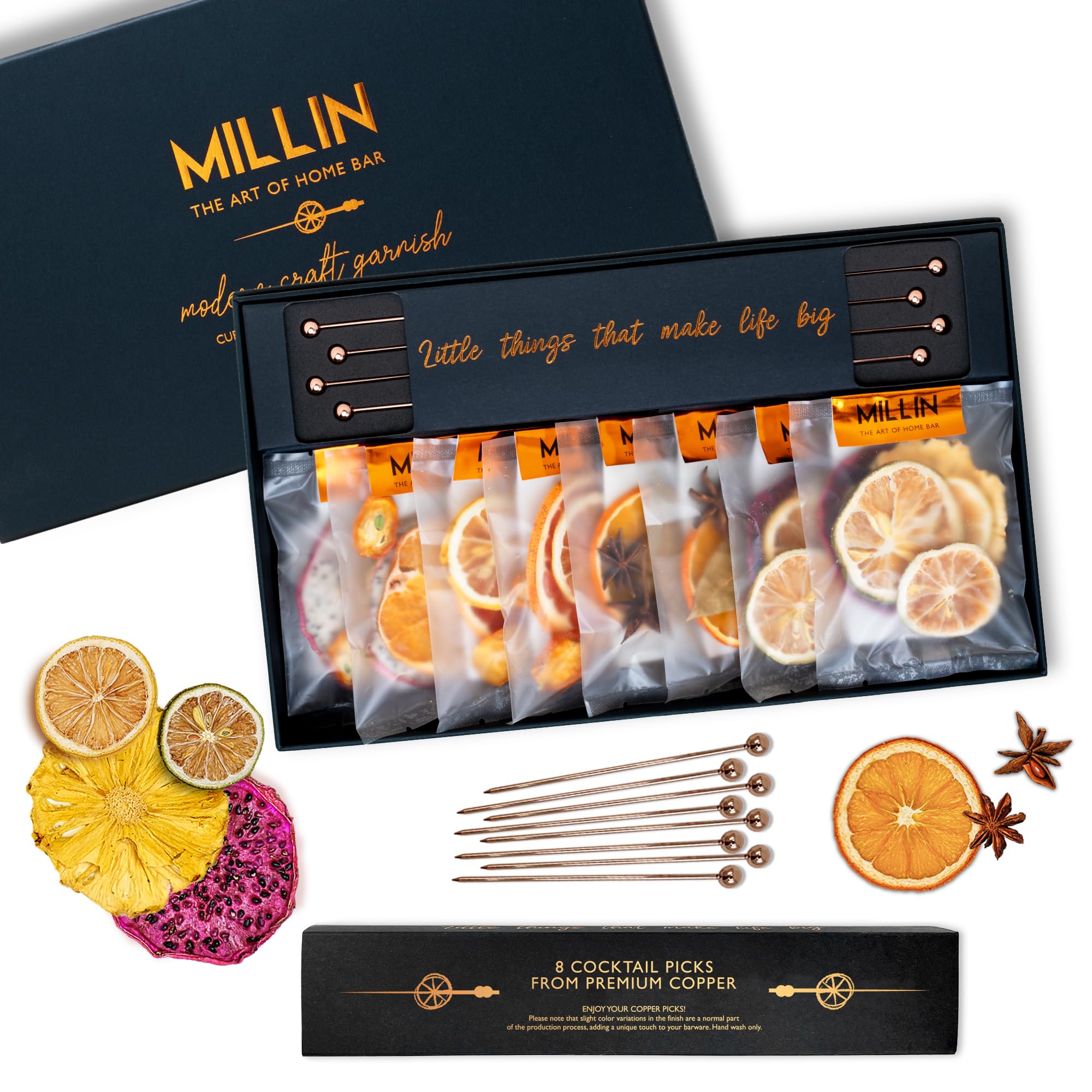 Millin gift set front packaging showing premium presentation and ready-to-gift benefit