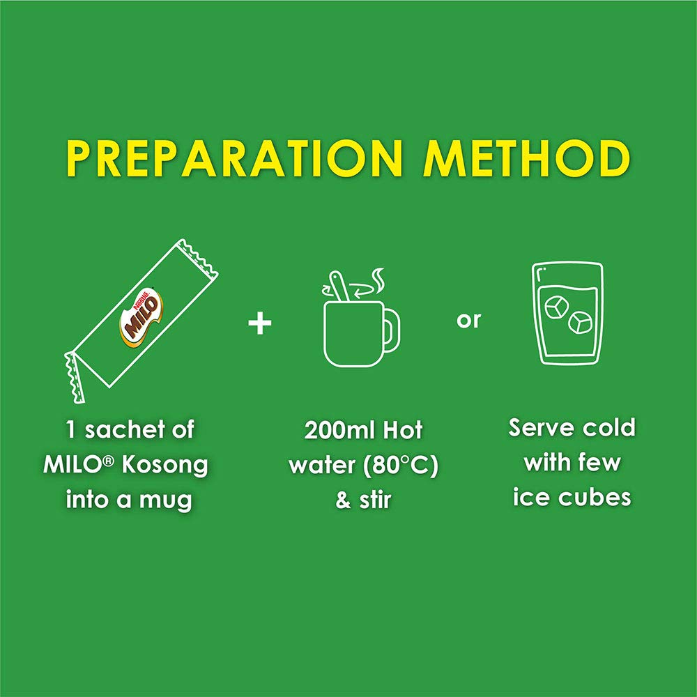 Milo pack beside hand showing scale and how 18 sticks fit into a small bag