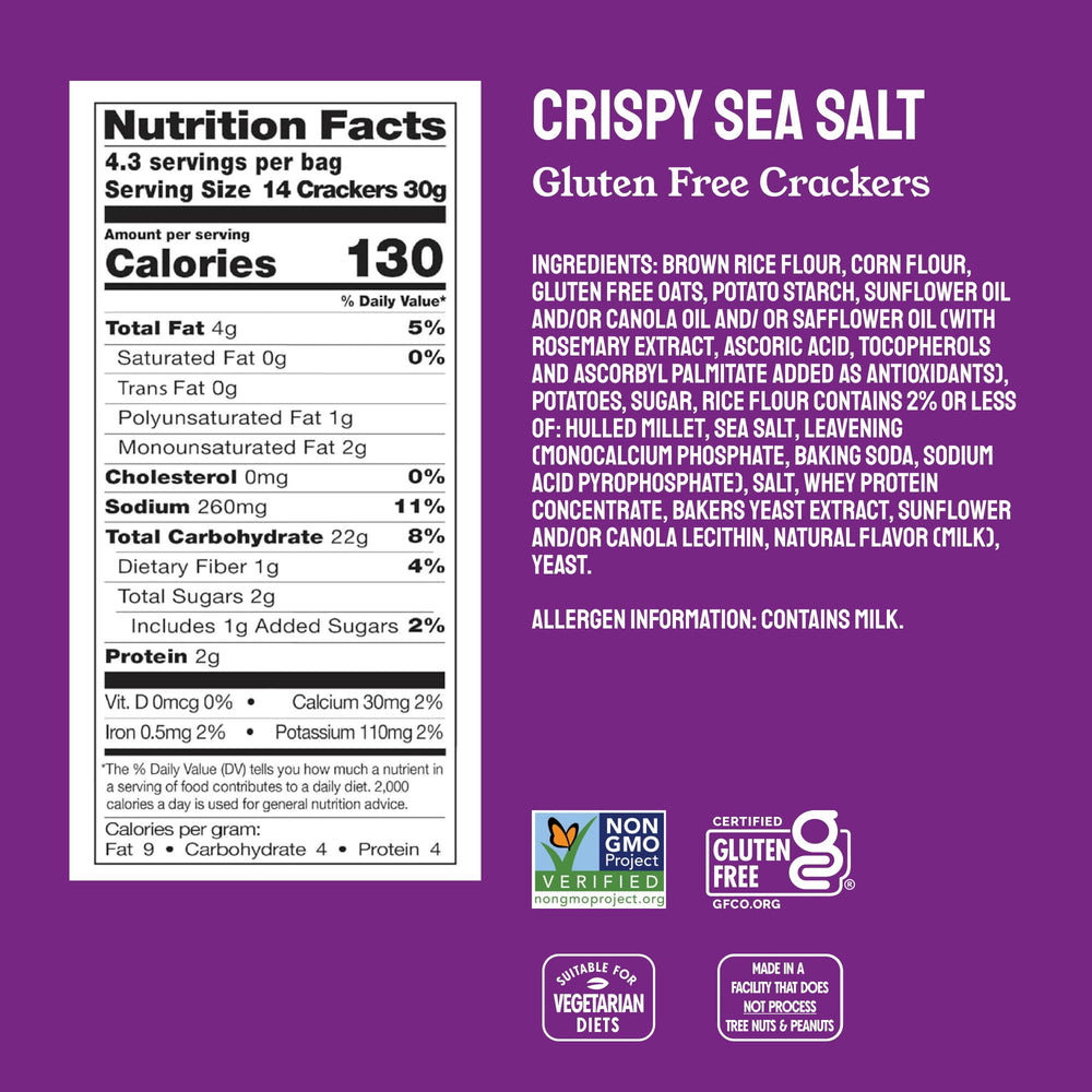 Milton's cracker close-up highlighting airy texture and five-grain mix for crunchy, layered flavor