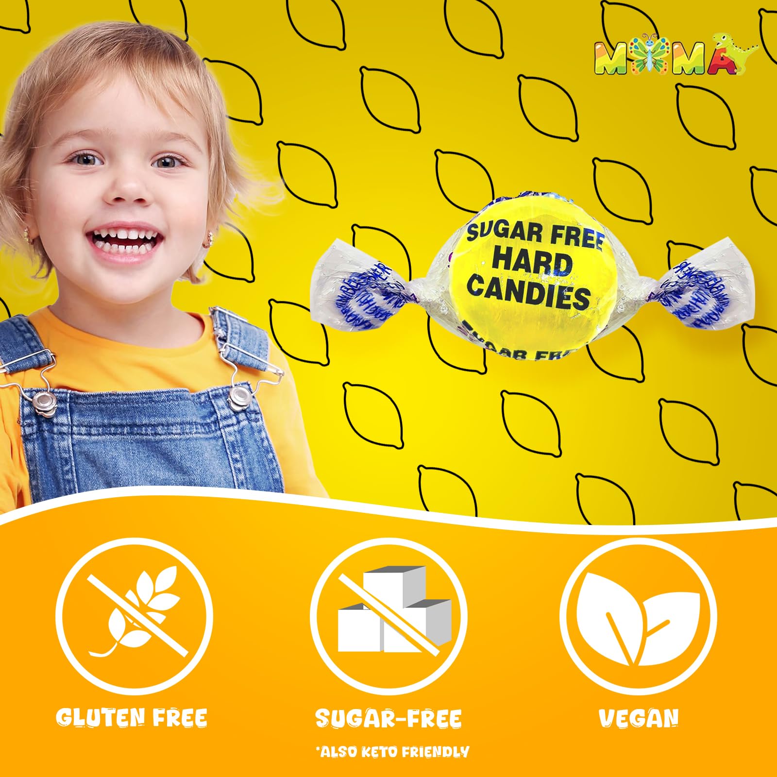 MIMA MIMA individually wrapped lemon drop emphasizing freshness and convenience