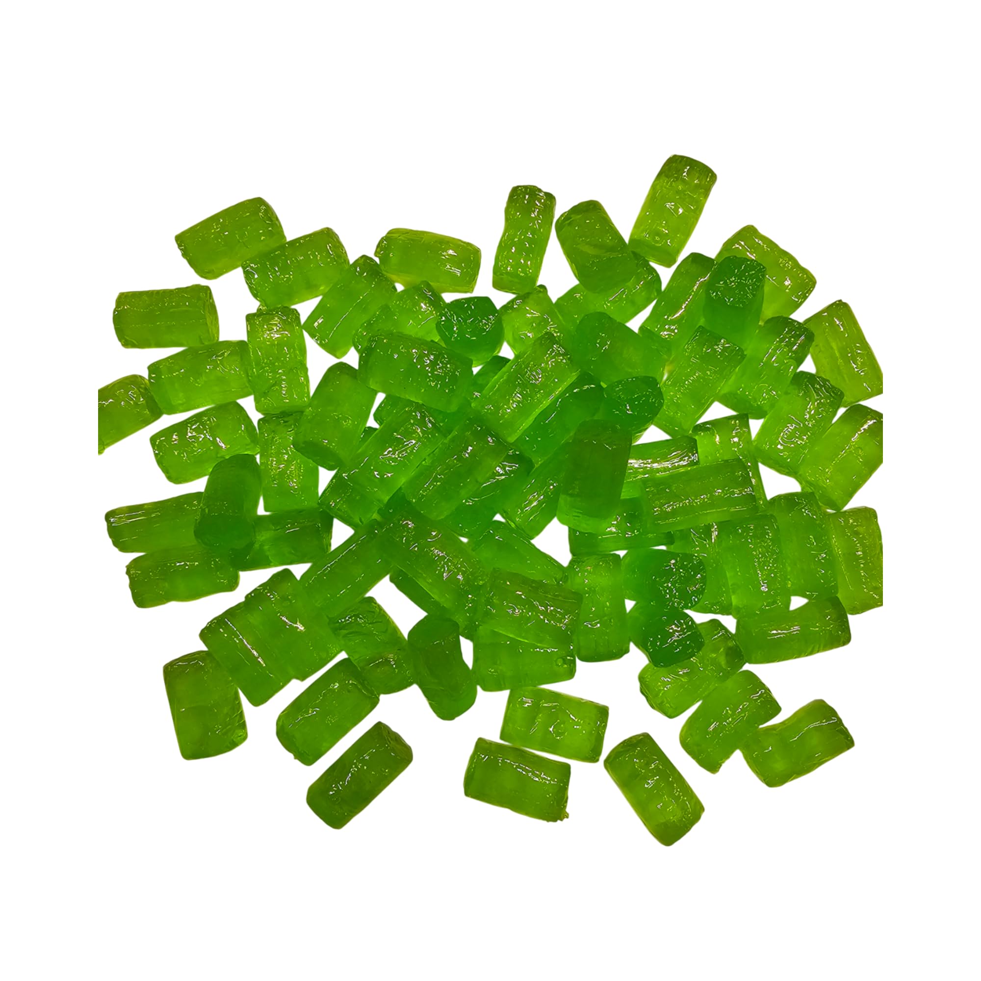 MIMA MIMA individually wrapped green apple piece demonstrating hygienic single-serve convenience
