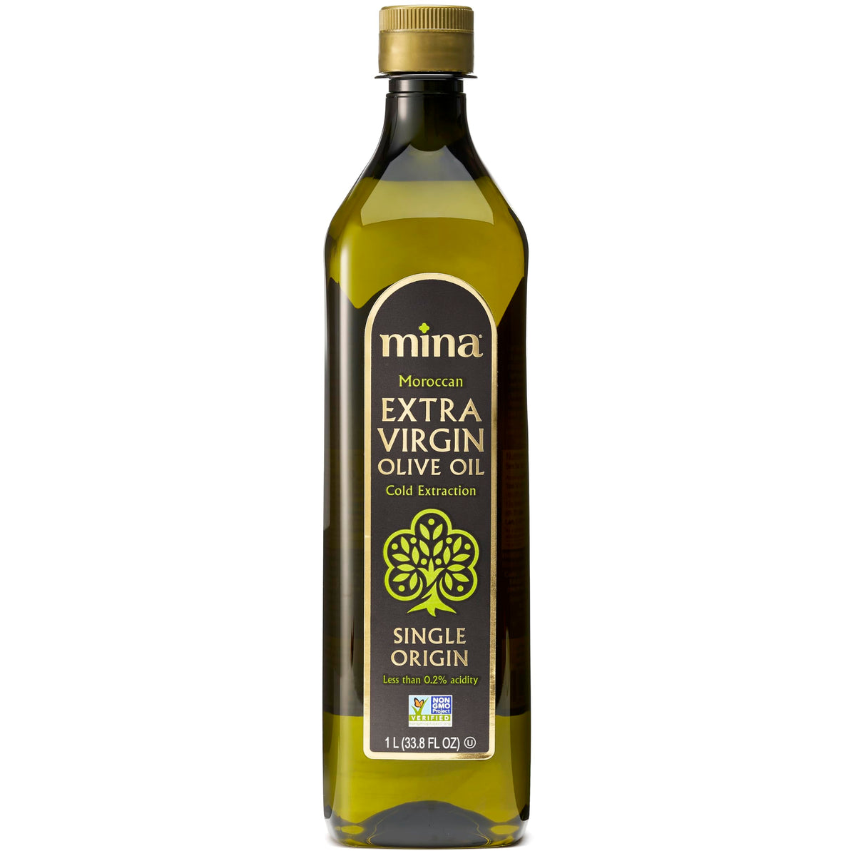 Mina front bottle showing label and easy pantry identification