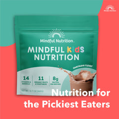 Mindful Nutrition blended shake in cup demonstrating quick-prep benefit
