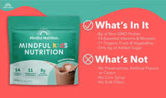 Mindful Nutrition scoop with powder showing easy portioning benefit