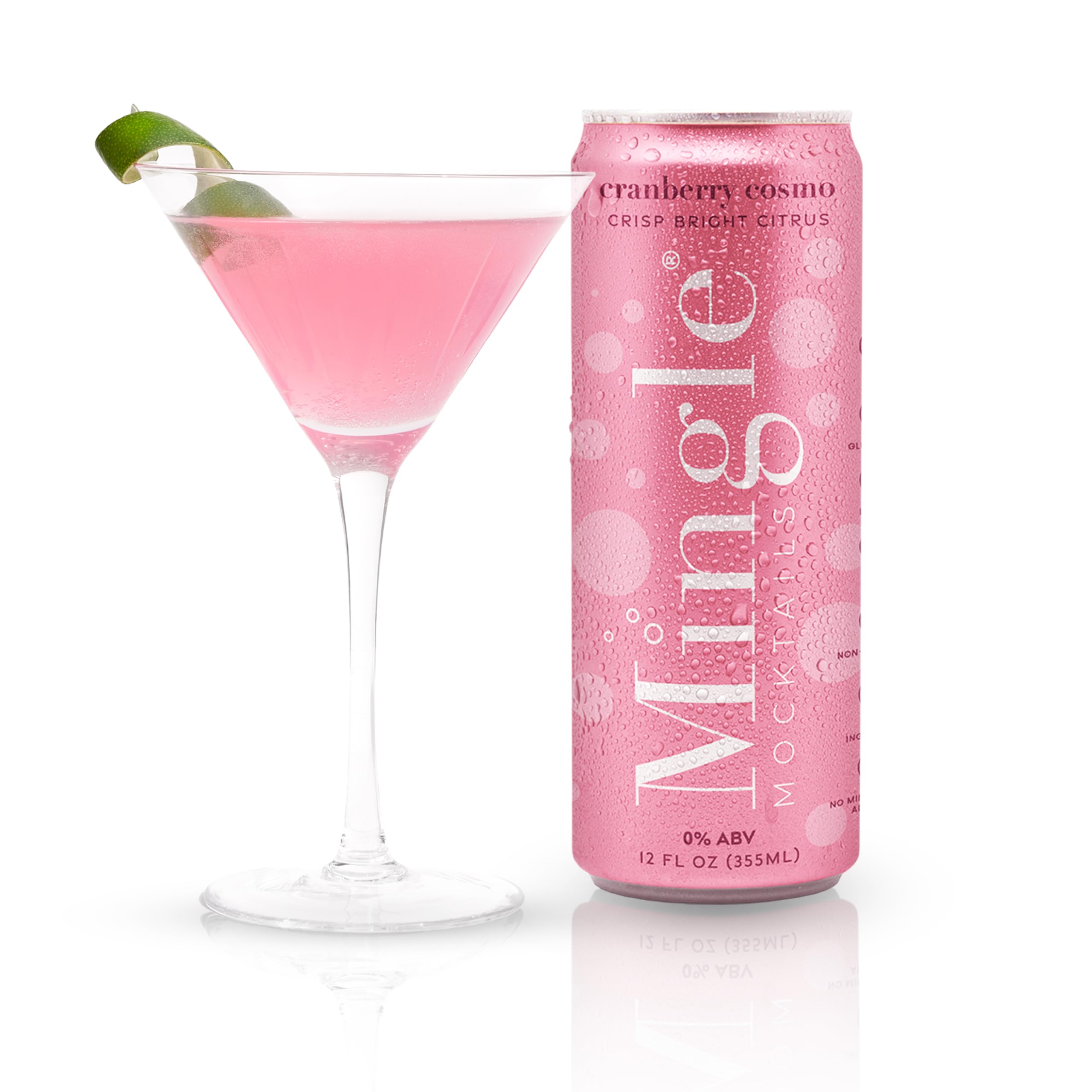 Mingle Mocktails front pack showing bright cranberry can and branding for easy recognition