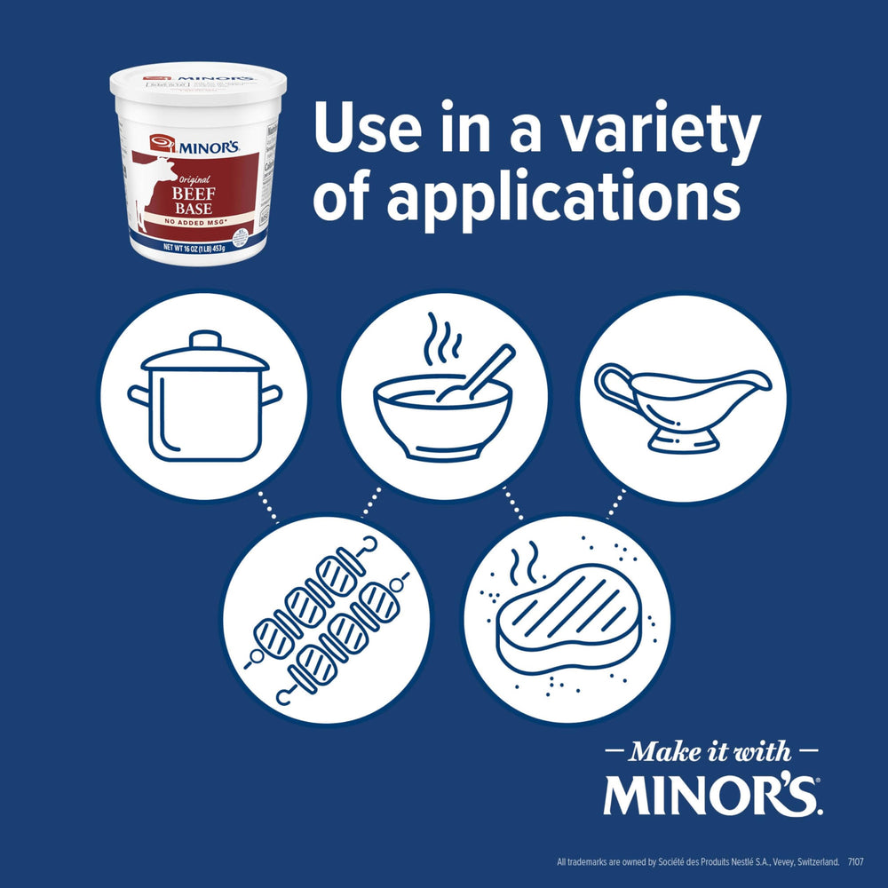 MINOR'S label close-up highlighting ingredients and no added MSG claim