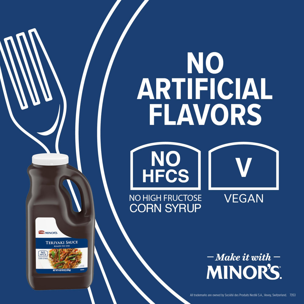 MINOR'S used on stir-fry in pan demonstrating glossy finish and quick glaze