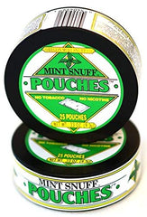 Mint Snuff front can showing label and resealable lid for freshness