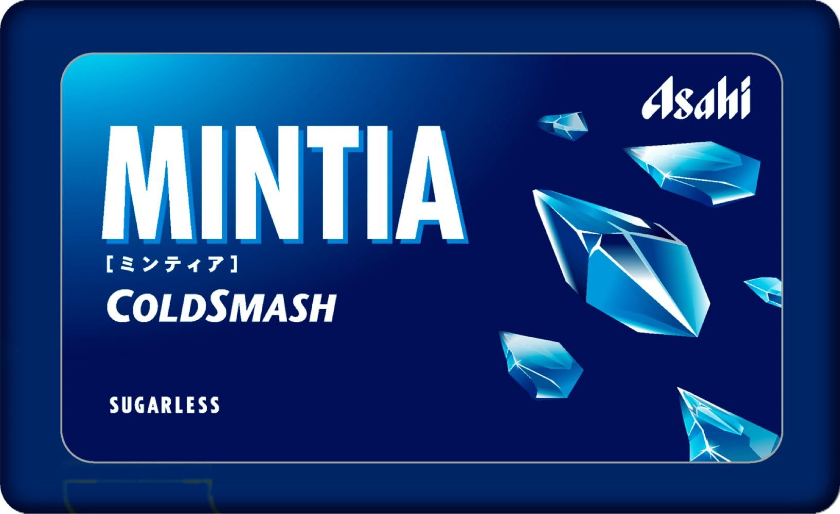 Mintia Cold Smash tin beside a smartphone showing slim size for easy pocket carry