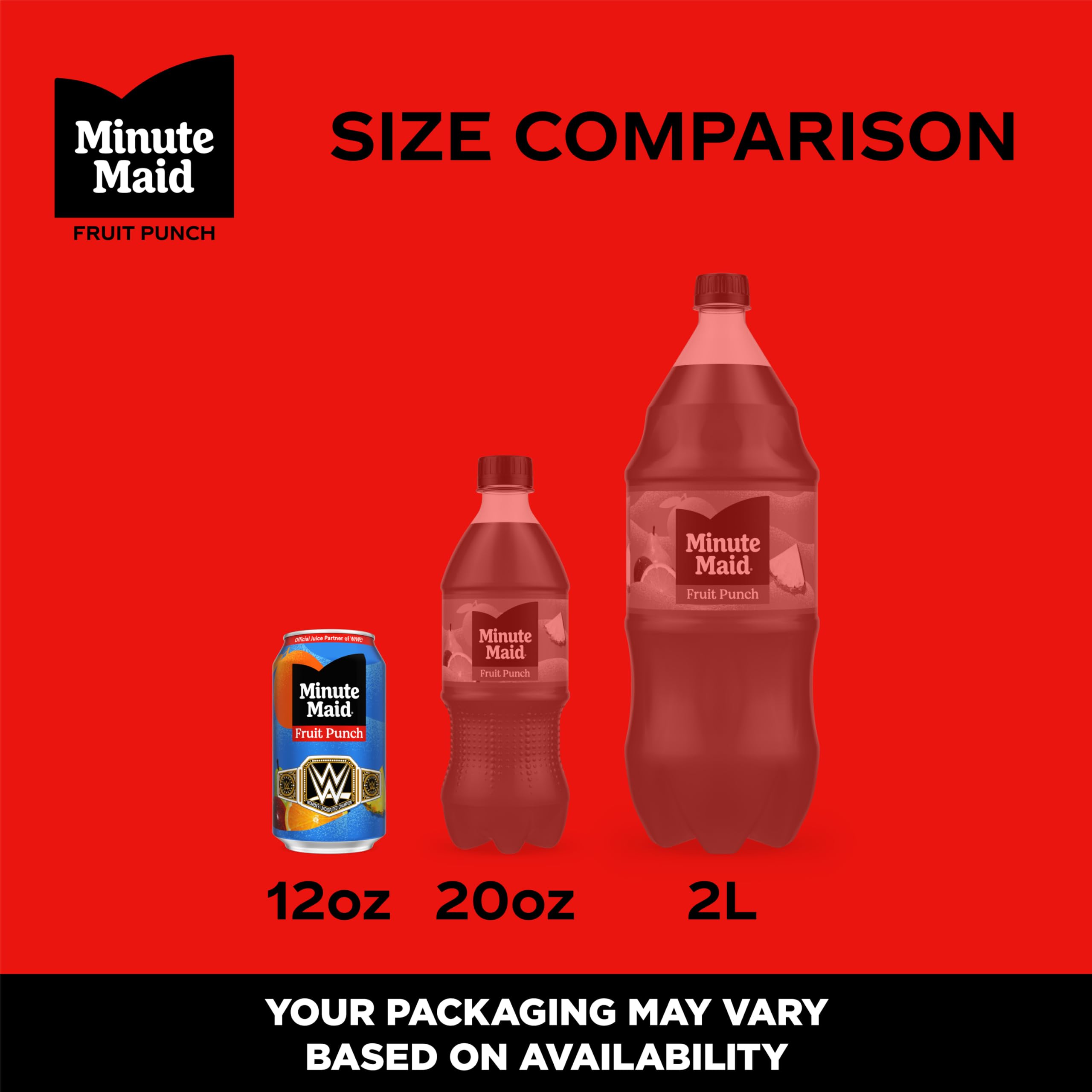 Minute Maid close-up of can label highlighting brand and real fruit juice